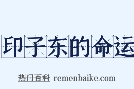 印子东的命运是什么意思的图片